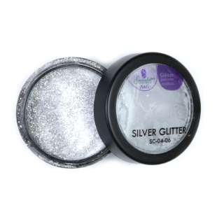 Polvere Acrilica Silver Glitter 5g