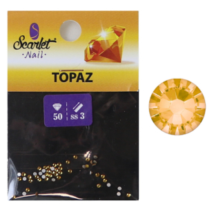 Strass 50 pz S3 Topaz 1,4mm