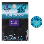 Strass 50 pz S6 Blue Zircon 2mm