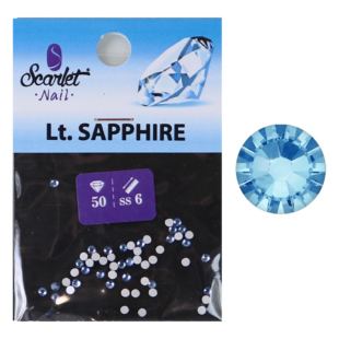 Strass 50 pz S6 Lt Sapphire 2mm