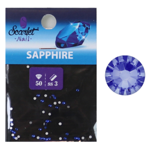 Strass 50 pz S3 Sapphire 1,4mm