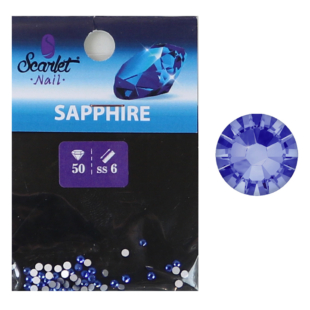 Strass 50 pz S6 Sapphire 2mm