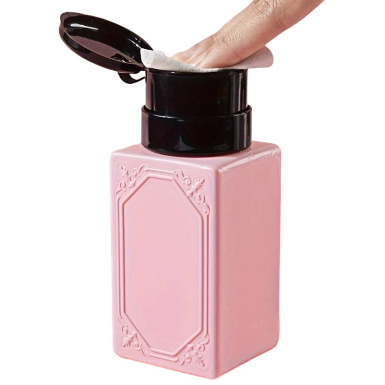 Pump dispenser antigoccia rosa - immagine 2