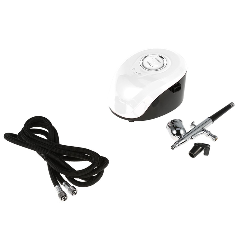 Aerografo Mini Air Compressor White - immagine 3