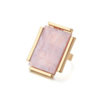 Anello tavolozza rettangolare pink