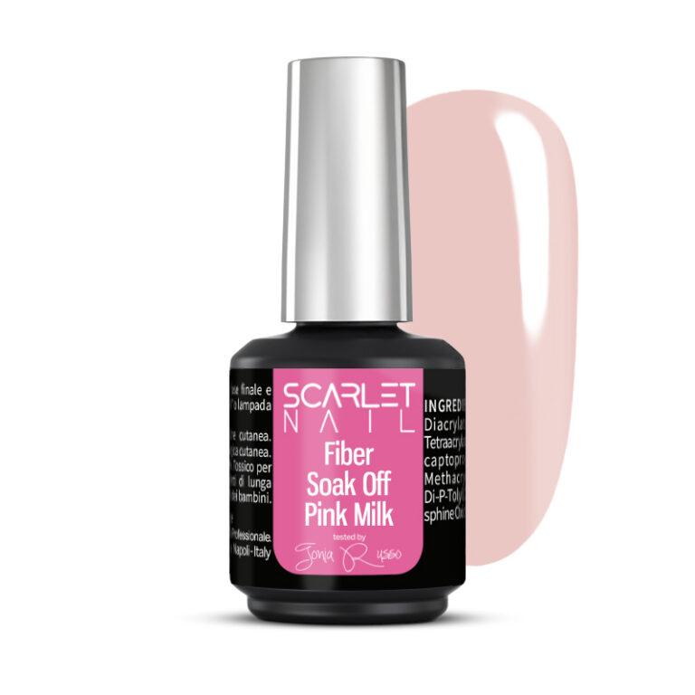 fiber soak off pink milk 15 ml