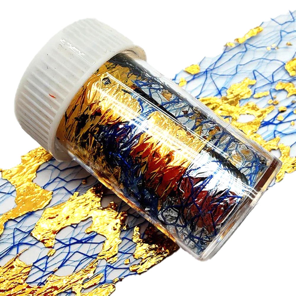 Rete foil nail art oro/blu Scarlet Nail