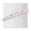 set 50 lime trapezio righello scarlet nail 150 240