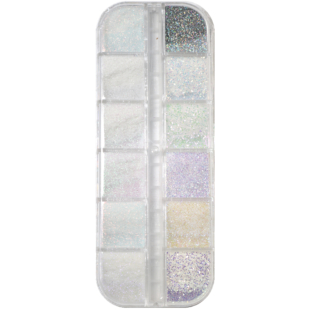 Cofanetto polveri holo white