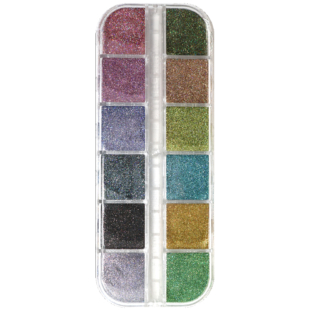 Cofanetto polveri holo multicolor