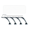 cuscino manicure pedicure bianco componenti