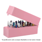 Cofanetto pink porta punte fresa 30 posizioni