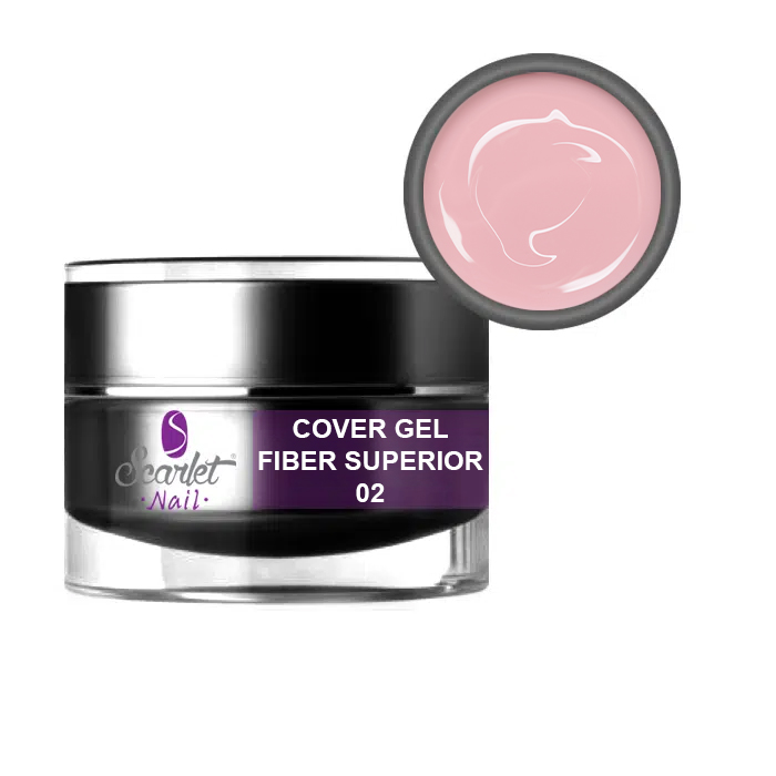 Cover Gel Fiber Superior 02 50 ml Scarlet Nail