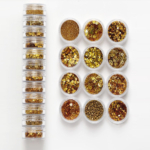 Set 12 Nail Art Oro Natale