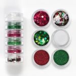 Set 6 Nail Art Multicolor Natale