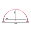 lampada lunare moon light da tavolo 48 watt 300 led pink