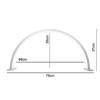 lampada lunare moon light da tavolo 48 watt 300 led white
