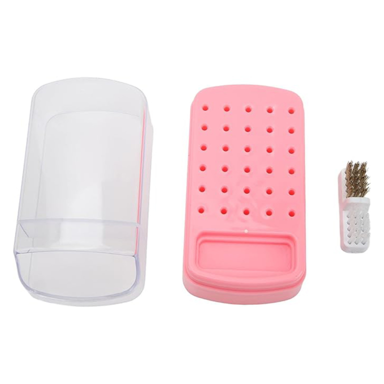 Astuccio Porta Punte Fresa Rosa 30 posizioni - immagine 3