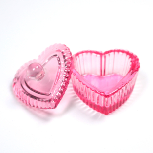 Dappen Dish Cuore Pink con Coperchio
