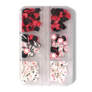 Set 6 pz Nail Art Poker