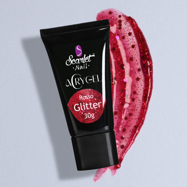 acrygel rosso glitter 30 g