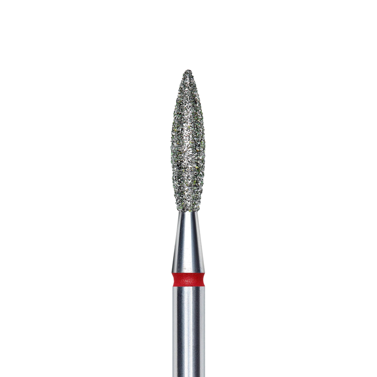 Punta Diamantata Staleks Fiamma Fine 10x2,3 mm - immagine 2