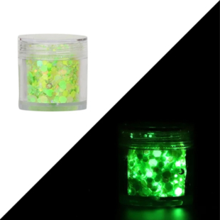 Paillettes Night Light Lime 01