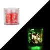 barattolino paillettes 04 luminose al buio red holographic