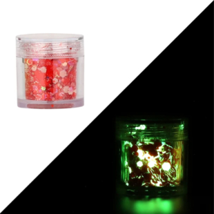 Paillettes Night Light Rosso 04
