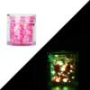 barattolino paillettes 06 luminose al buio pink holographic