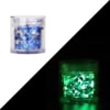 barattolino paillettes 10 luminose al buio blue holographic