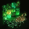 barattolo pagliettes luminose al buio holographic