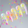 paillettes fluo color round