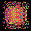 paillettes fluo round