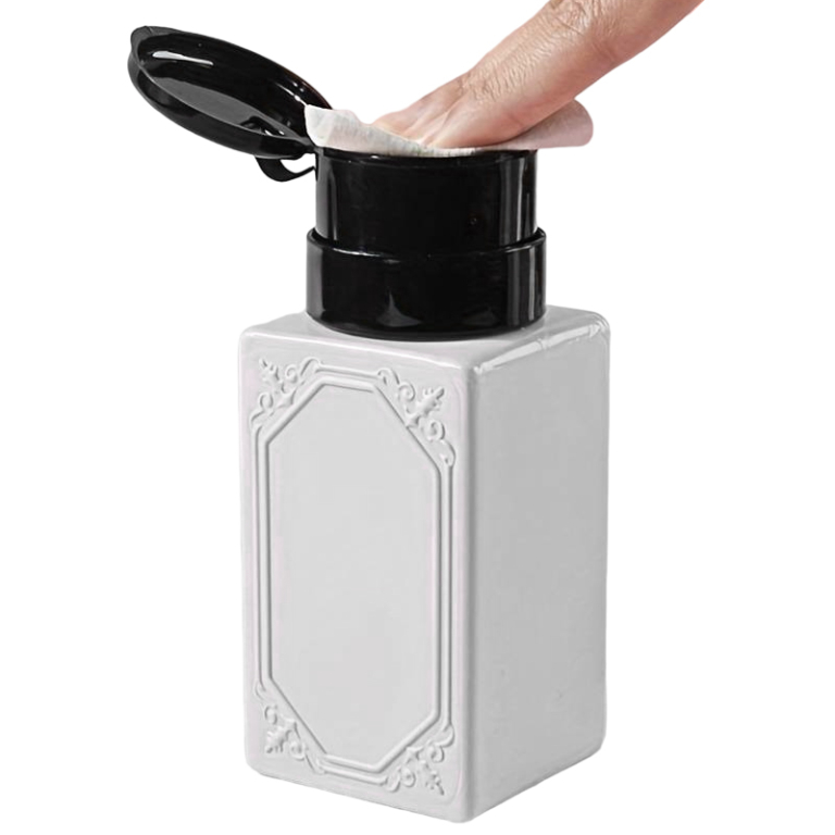 Pump dispenser antigoccia bianco - immagine 2