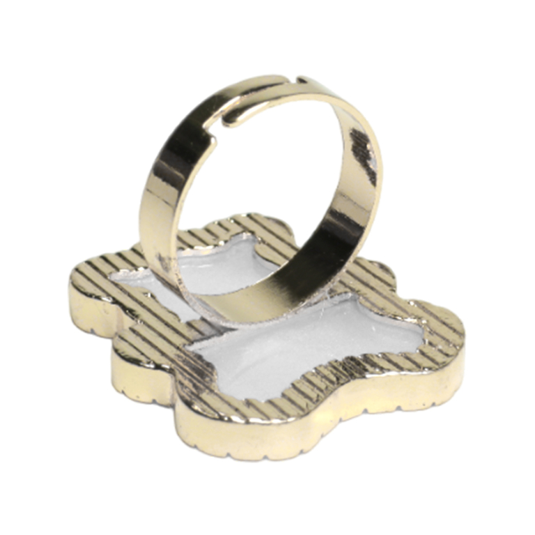 Anello tavolozza cuore orsetto bianco - immagine 2