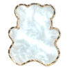 anello tavolozza orso white nail art