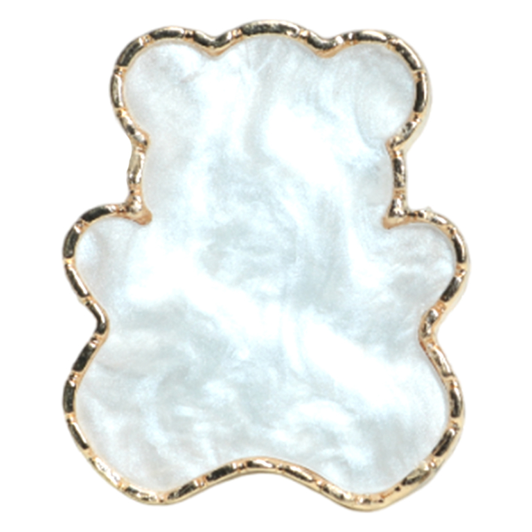 Anello tavolozza cuore orsetto bianco