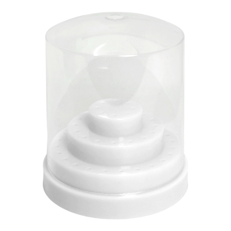 Porta Punte Fresa Large Bianco 48 posizioni