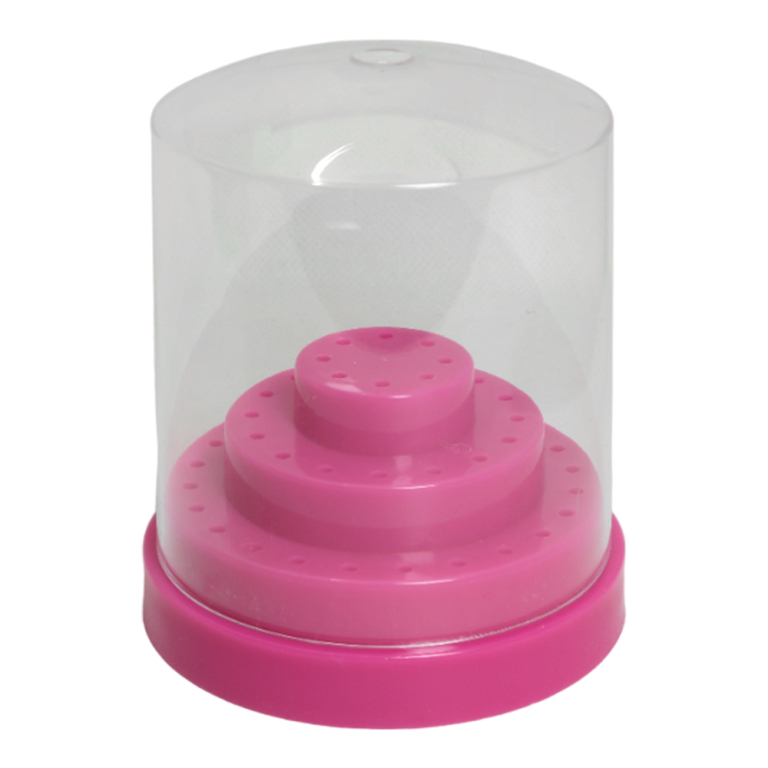 Porta Punte Fresa Large Rosa 48 posizioni