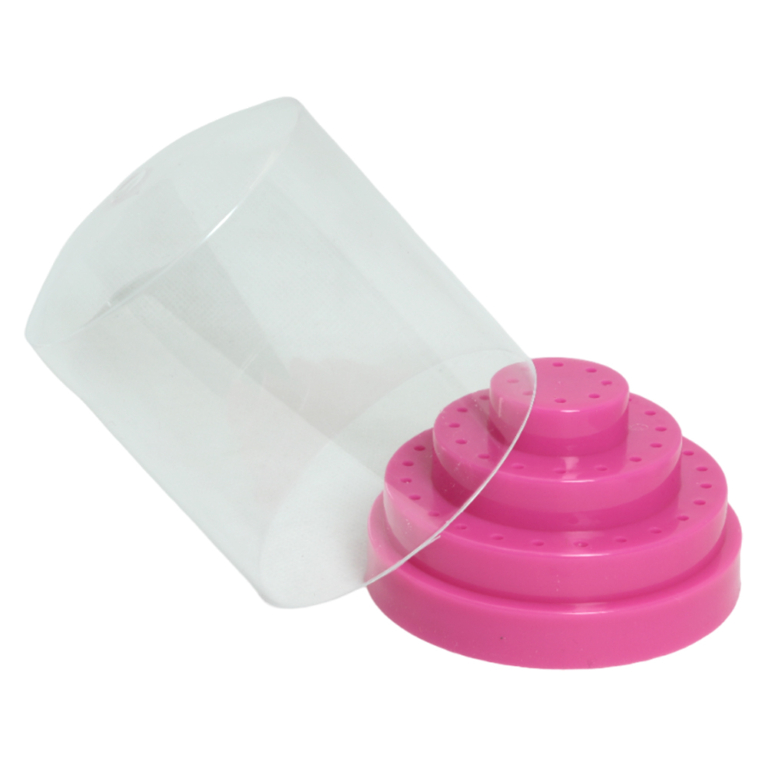 Porta Punte Fresa Large Rosa 48 posizioni - immagine 2