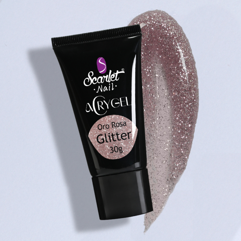 Acrygel Tubetto Oro Rosa Glitter 30 g