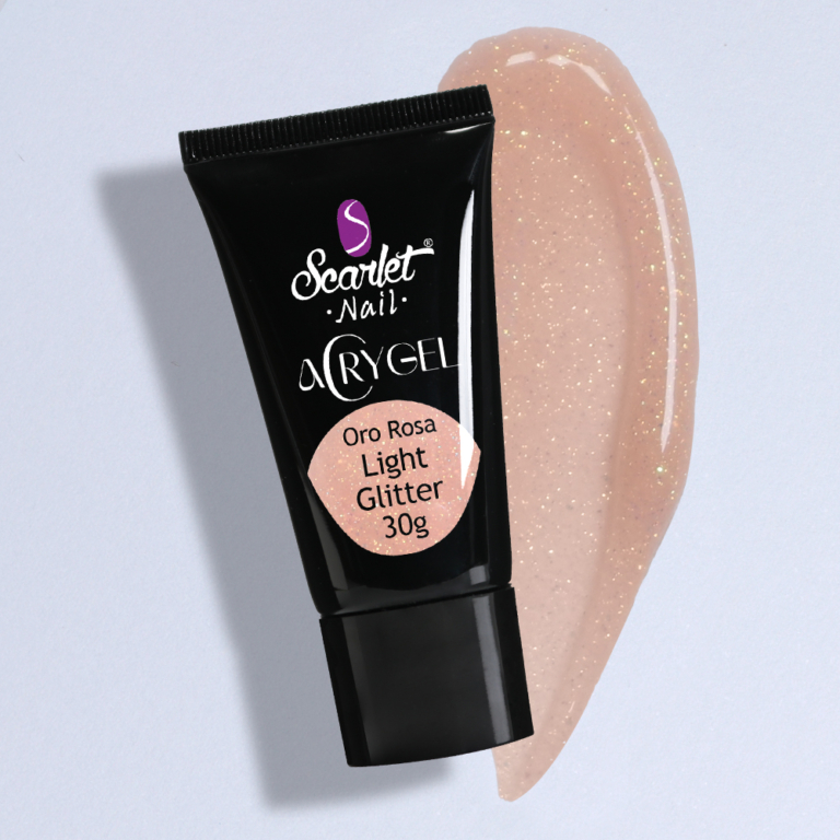 Acrygel Tubetto Oro Rosa Light Glitter 30 g