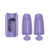 contenitore per riutilizzo polveri nail art purple