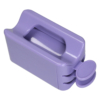 contenitore per riutilizzo polveri nail art viola
