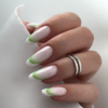 formine 5d french nail green 2