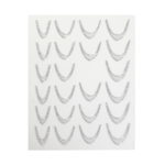 Stickers French Silver Glitter