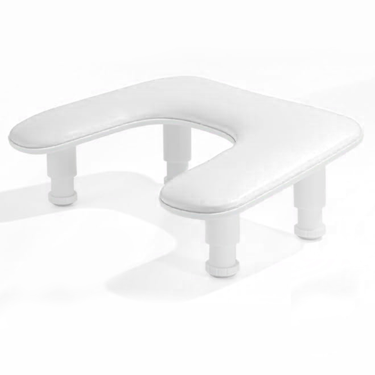 Cuscino Poggiamani Mezza Luna Bianco