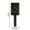 magnete cuore cat eye gel nail art