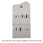 Astuccio Porta Punte Fresa Small White